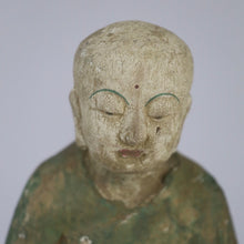 Load image into Gallery viewer, Wood Monk Statue
