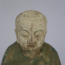 Load image into Gallery viewer, Wood Monk Statue