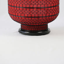 Load image into Gallery viewer, Oriental Large Red Fabric Lantern