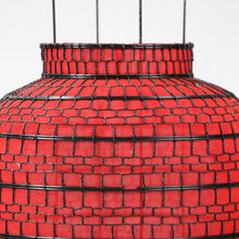 Load image into Gallery viewer, Oriental Large Red Fabric Lantern