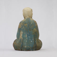 Load image into Gallery viewer, Wood Monk Statue
