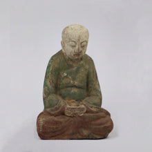 Load image into Gallery viewer, Wood Monk Statue