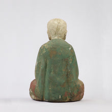 Load image into Gallery viewer, Wood Monk Statue