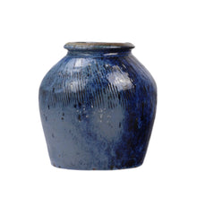 Load image into Gallery viewer, Blue Ceramic Jar
