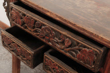 Load image into Gallery viewer, Console Table in Red Lacquer
