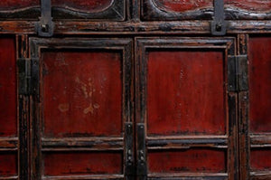 Red-Black Lacquer Cabinet