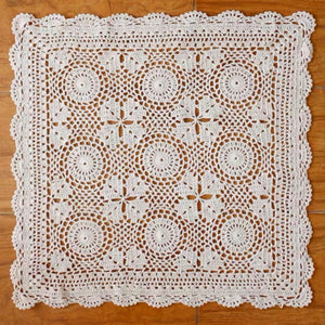 Handmade Square Tablecloth, Crochet
