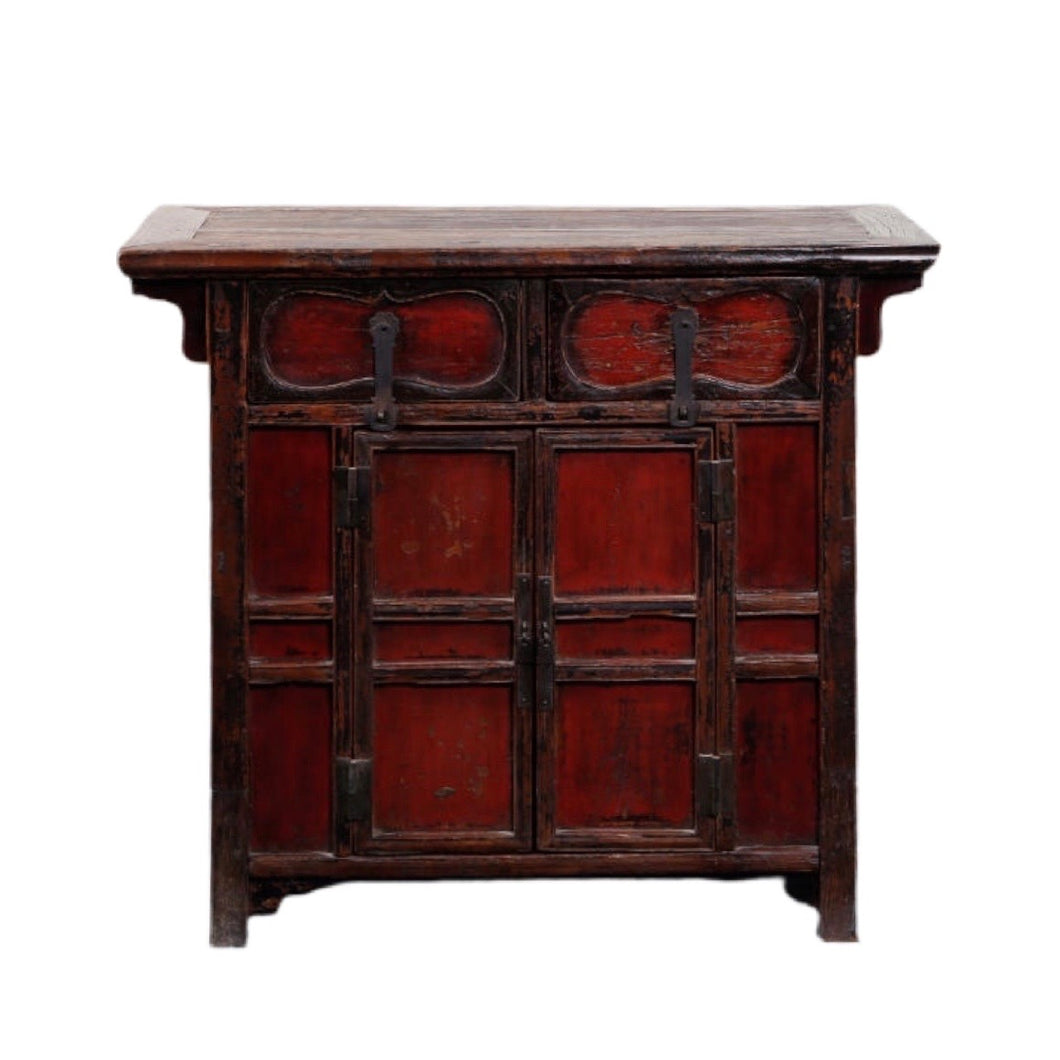 Red-Black Lacquer Cabinet