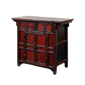 Red-Black Lacquer Cabinet
