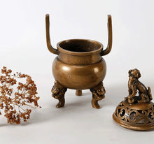 Load image into Gallery viewer, Brass Incense Burner
