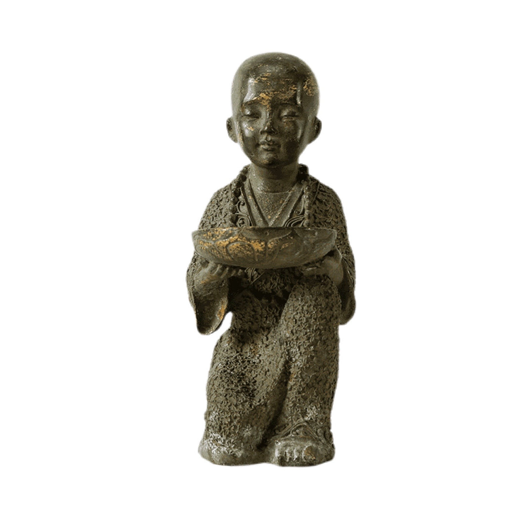 Brass Monk Statue
