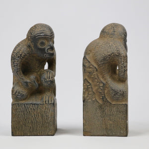 Stone Monkeys (Pair)