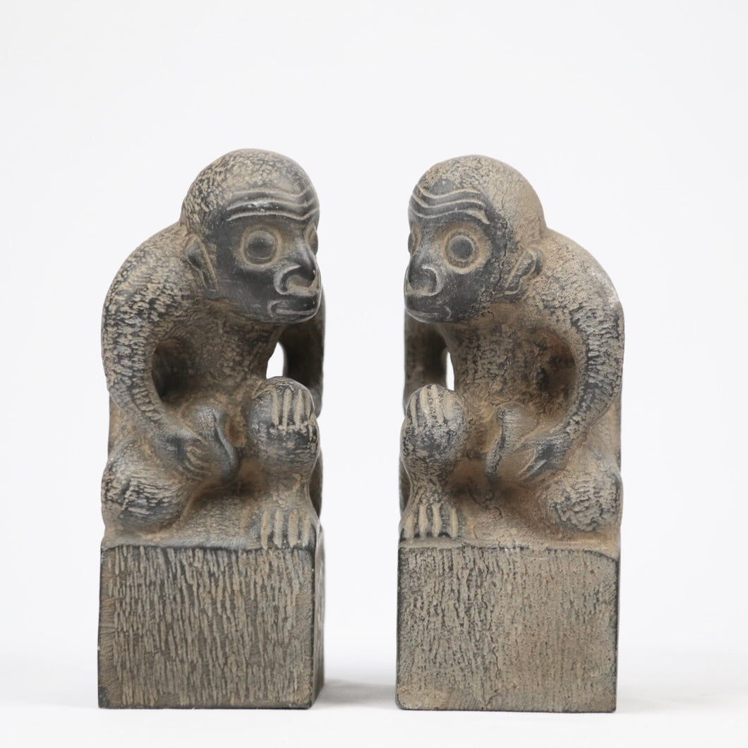 Stone Monkeys (Pair)