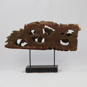 19th Century Woodcarving on Stand