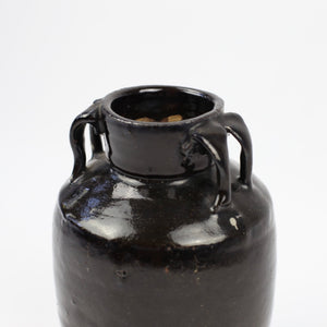 Black Glazed Jar