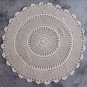 Handmade Round Tablecloth, Crochet
