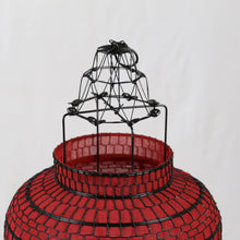 Load image into Gallery viewer, Oriental Large Red Fabric Lantern
