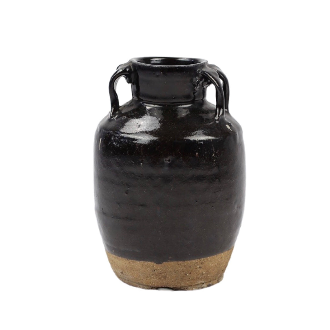 Black Glazed Jar