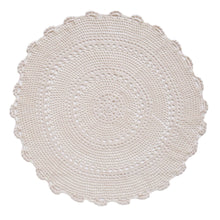 Load image into Gallery viewer, Handmade Round Tablecloth, Crochet
